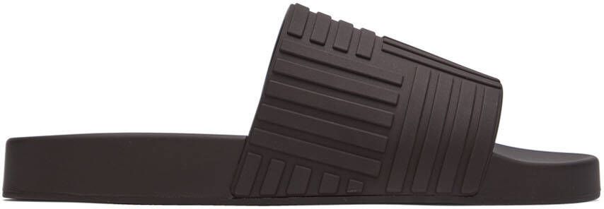Bottega Veneta Brown Slider Sandals