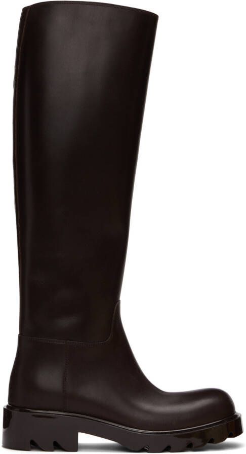Bottega Veneta Brown Strut Tall Boots - Picture 5