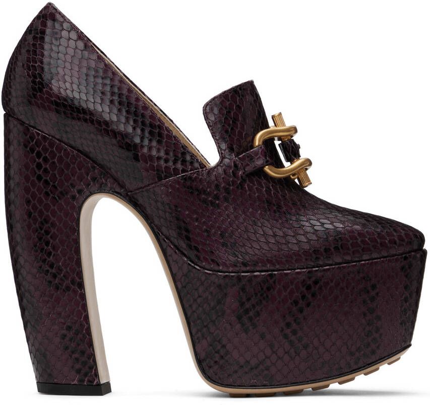 Bottega Veneta Burgundy Mostra Pumps