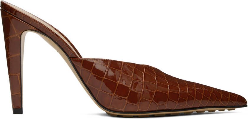 Bottega Veneta Burgundy Punta Heels - Picture 4