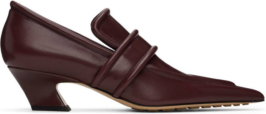 Bottega Veneta Burgundy Spada Heels - Picture 2
