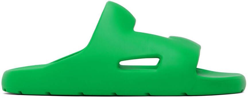 Bottega Veneta Green Band Sandals - Picture 5