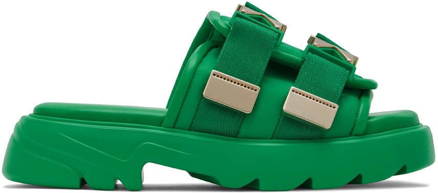 Bottega Veneta Green Flash Sandals - Picture 5