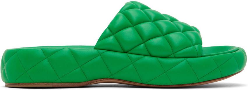 Bottega Veneta Green Padded Sandals - Picture 5