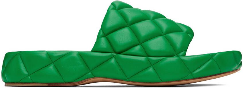 Bottega Veneta Green Padded Sandals - Picture 5