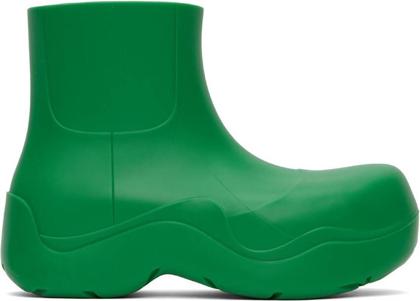 Bottega Veneta Green Puddle Boots - Picture 3