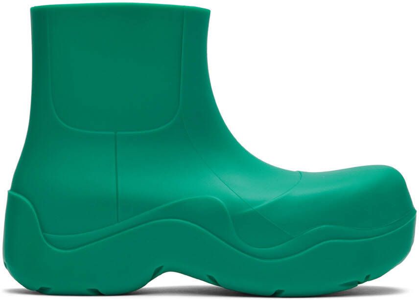 Bottega Veneta Green Puddle Boots - Picture 5
