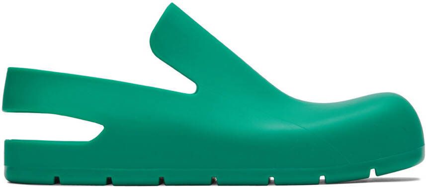 Bottega Veneta Green Puddle Loafers