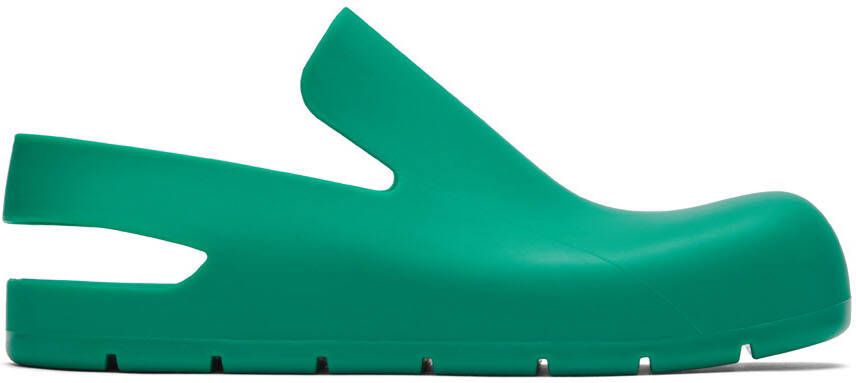 Bottega Veneta Green Puddle Loafers - Picture 5
