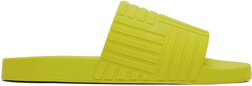 Bottega Veneta Green Slider Sandals