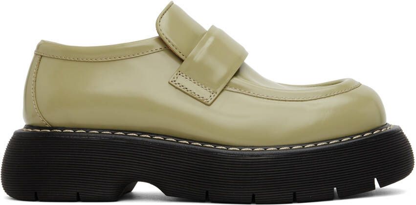 Bottega Veneta Green Swell Loafers