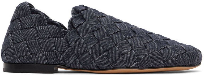 Bottega Veneta Indigo Mattelassé Denim Loafers - Picture 5