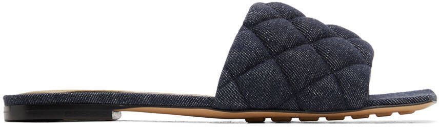 Bottega Veneta Indigo Padded Flat Sandals - Picture 4