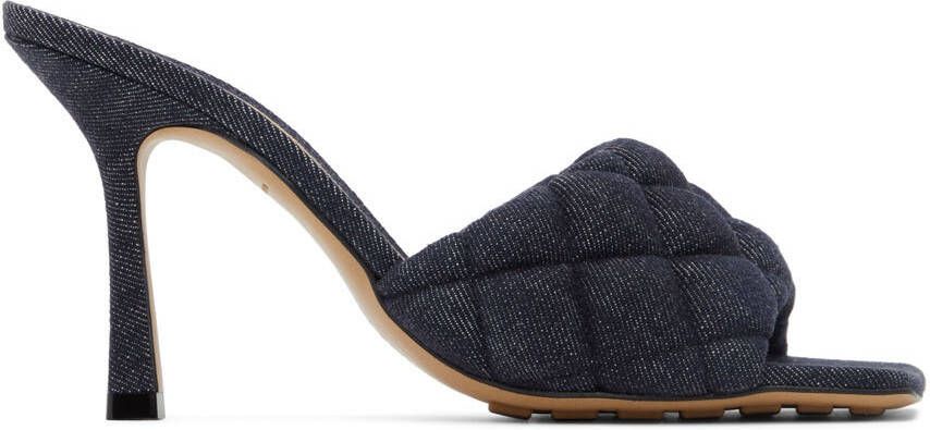 Bottega Veneta Indigo Padded Heeled Sandals - Picture 5