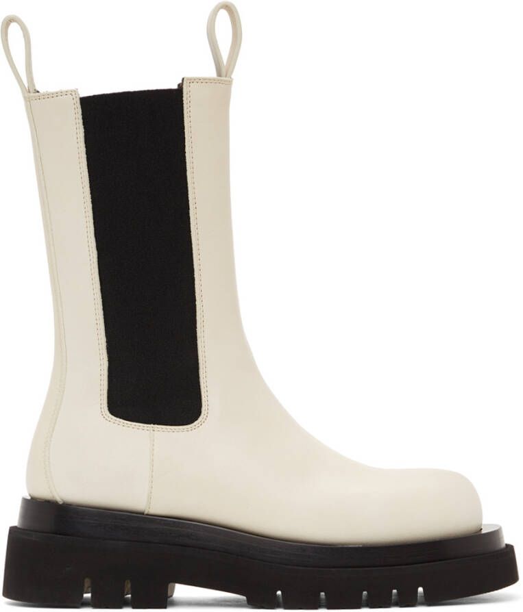 Bottega Veneta Off-White Lug Boots