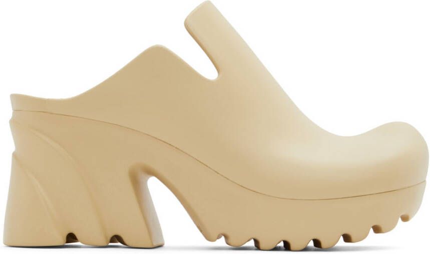 Bottega Veneta Off-White Rubber Flash Clogs