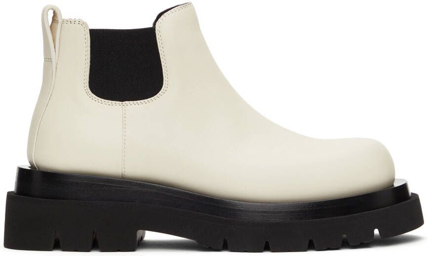 Bottega Veneta Off-White 'The Lug' Low Boots - Picture 5