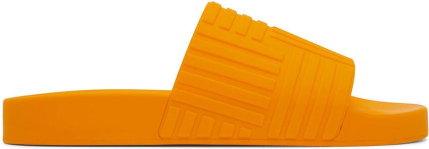 Bottega Veneta Orange Slider Sandals