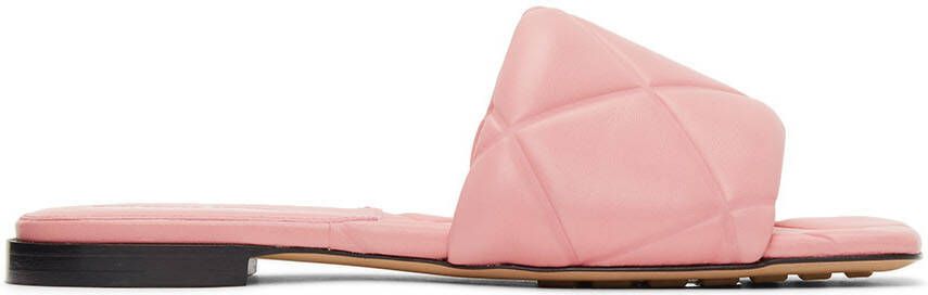Bottega Veneta Pink Lido Flat Sandals - Picture 5