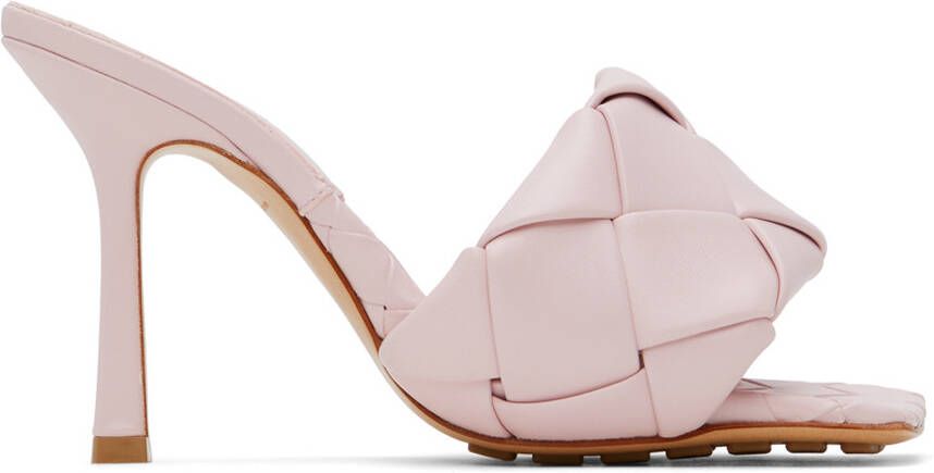 Bottega Veneta Pink Lido Heeled Sandals - Picture 5