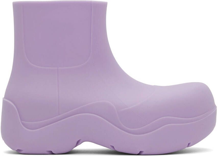 Bottega Veneta Purple Puddle Boots - Picture 5