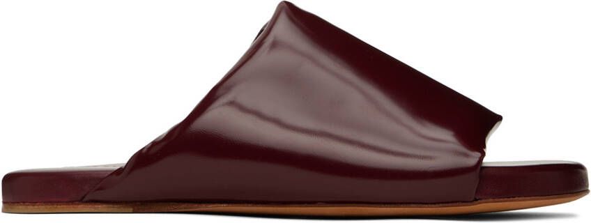 Bottega Veneta Red Cushion Mules - Picture 5