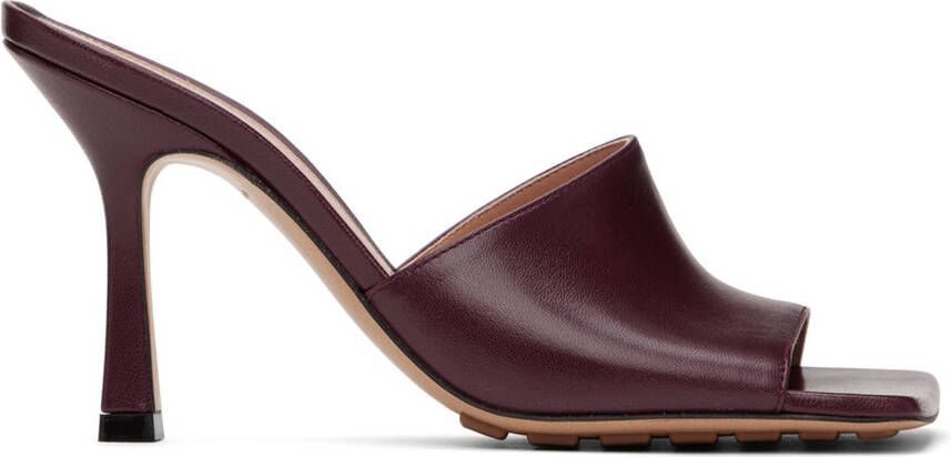 Bottega Veneta Red Stretch Heeled Mule - Picture 5