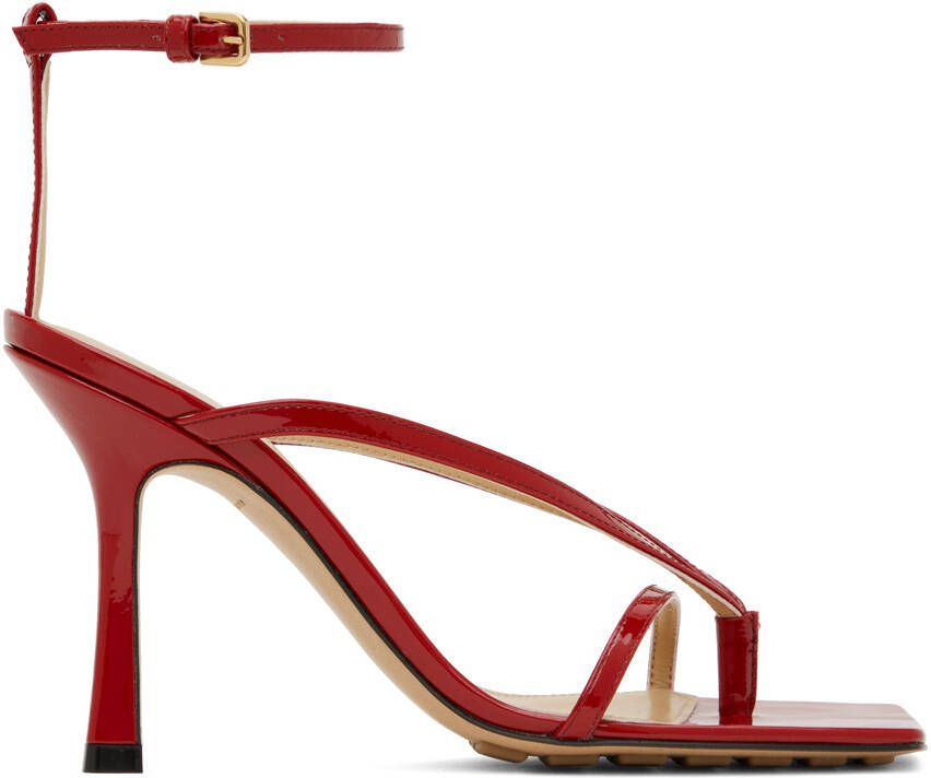 Bottega Veneta Red Stretch Strap Sandal - Picture 5
