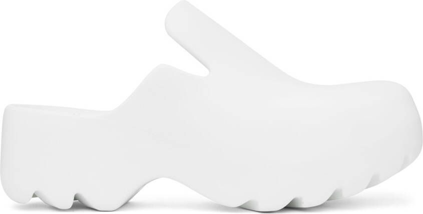 Bottega Veneta White Flash Clogs