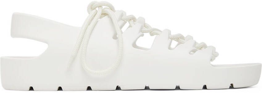 Bottega Veneta White Jelly Sandals