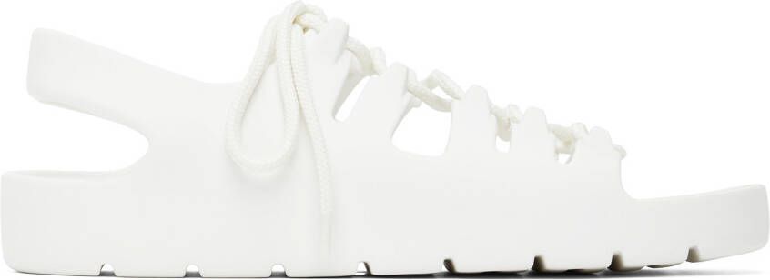 Bottega Veneta White Jelly Sandals
