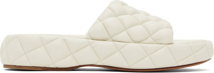 Bottega Veneta White Padded Sandals - Picture 5