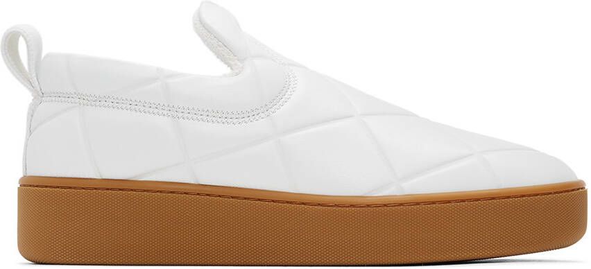 Bottega Veneta White 'The Quilt' Sneakers - Picture 4
