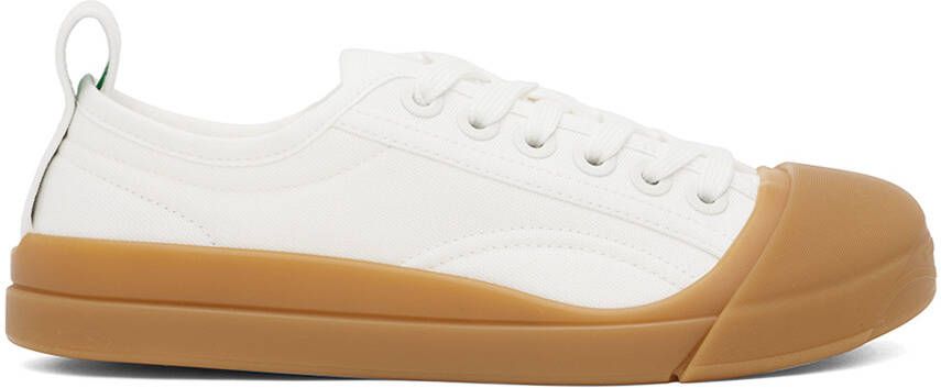 Bottega Veneta White Vulcan Sneakers - Picture 5