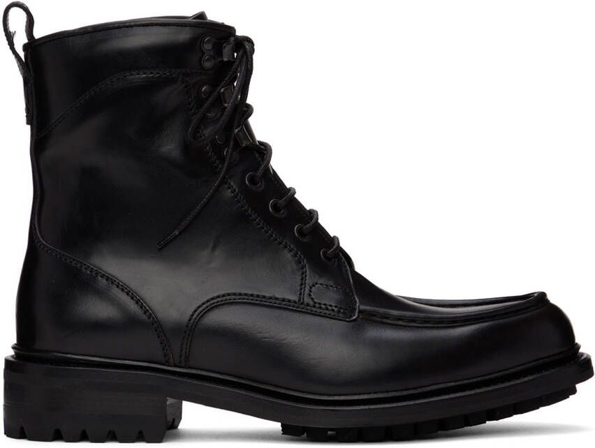 Brioni Black Leather Boots - Picture 5