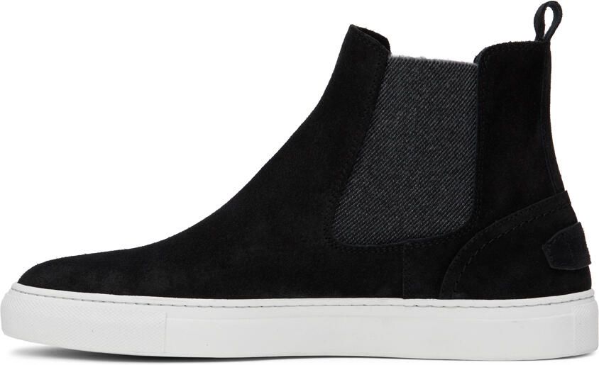 Brioni Black Suede Chelsea Boots - Picture 3