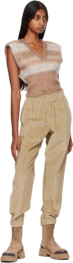 Brunello Cucinelli Brown Glitter Chelsea Boots - Picture 4