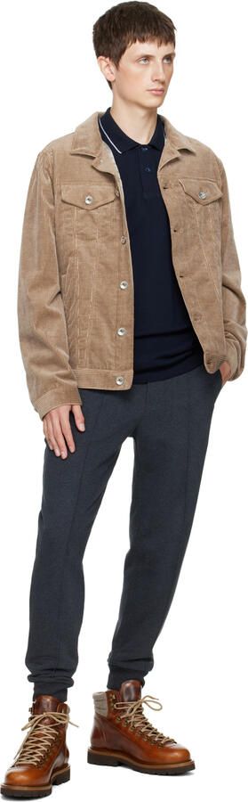 Brunello Cucinelli Brown Paneled Boots - Picture 4