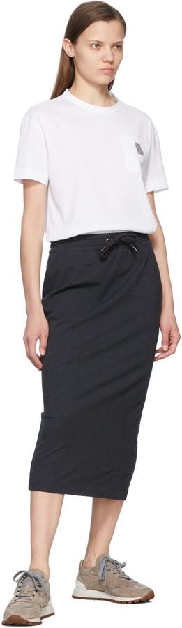 Brunello Cucinelli Taupe Suede Sneakers - Picture 4