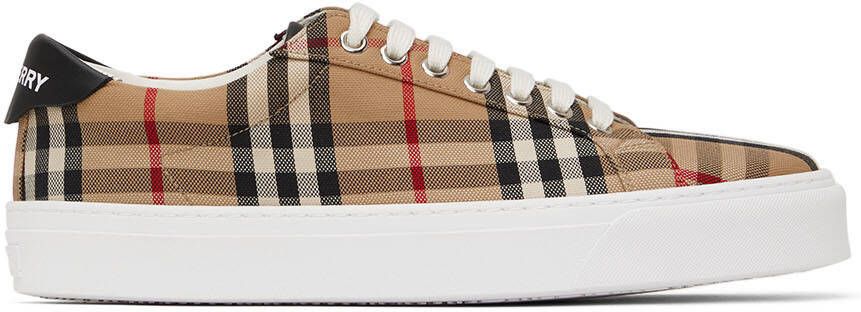 Burberry Beige Rangleton Sneakers - Picture 5