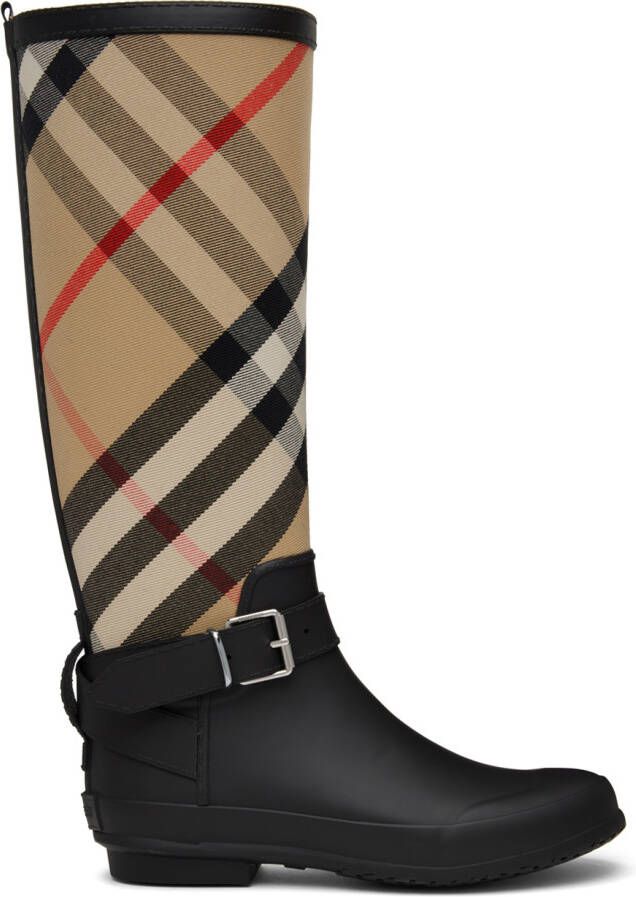 Burberry Beige Simeon Rain Boots