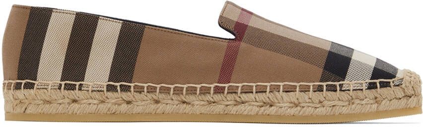 Burberry Beige Vintage Check Espadrilles