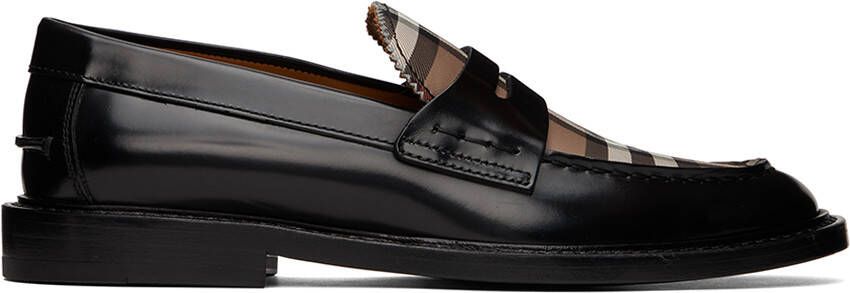 Burberry Black Croftwood Penny Loafers - Picture 5