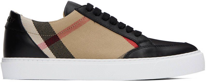 Burberry Black House Check Sneakers