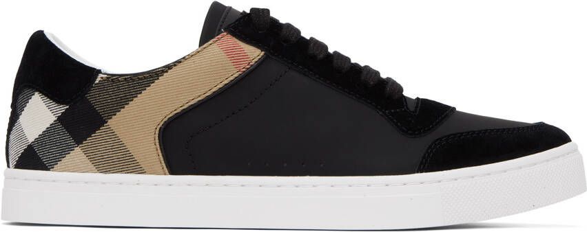 Burberry Black House Check Sneakers - Picture 5