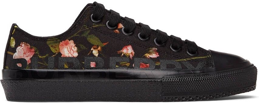 Burberry Black Larkhall Sneakers - Picture 3