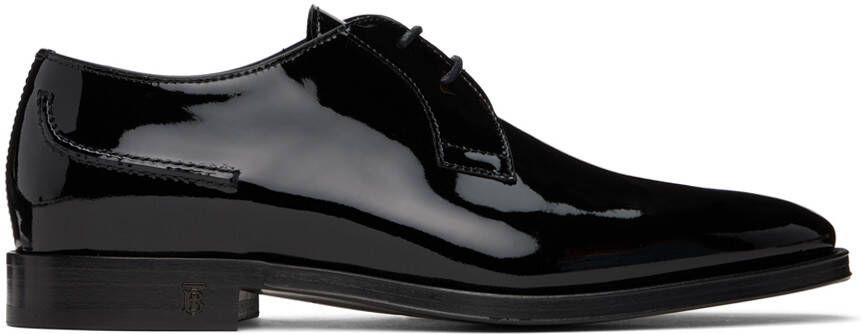Burberry Black Leather Derbys - Picture 4