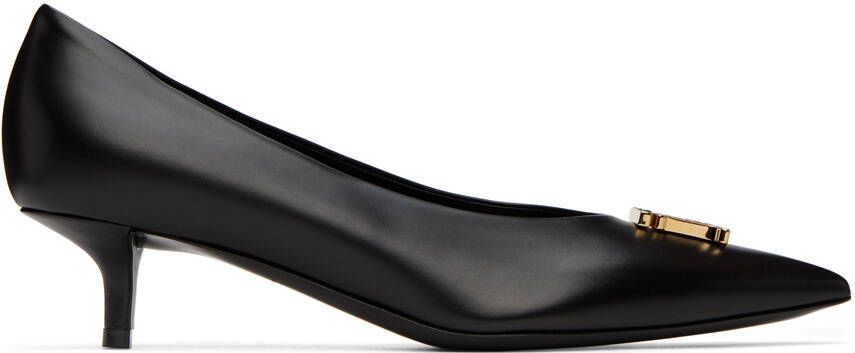 Burberry Black Monogram Motif Heels