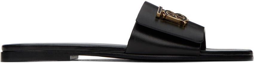 Burberry Black Monogram Motif Sandals - Picture 5