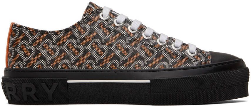 Burberry Black Monogram Print Sneakers
